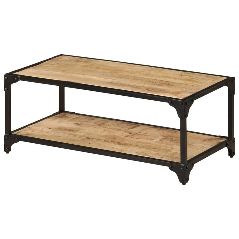 Salontafel 90x45x35 cm massief ruw mangohout MeubelReus