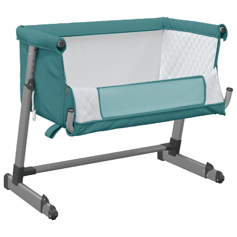 Babybox met matras linnen groen MeubelReus