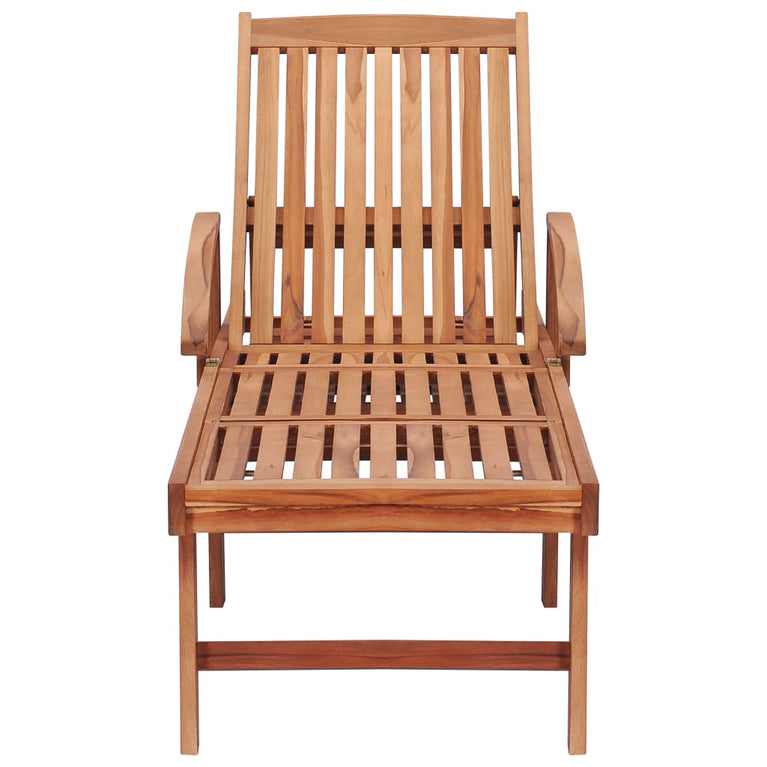 Ligbedden 2 st massief teakhout MeubelReus