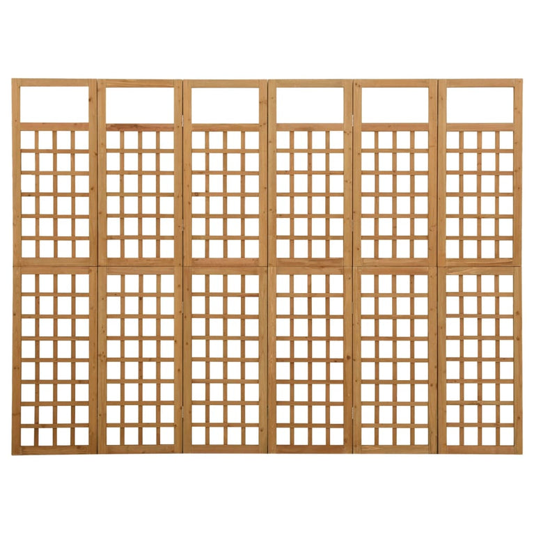 Kamerscherm/trellis met 6 panelen 242,5x180 cm vurenhout MeubelReus