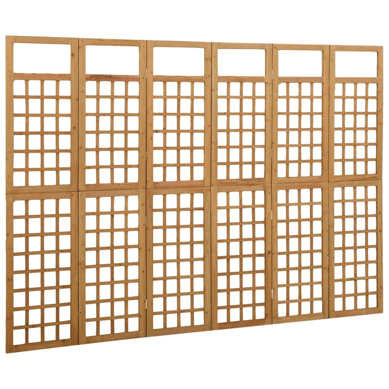 Kamerscherm/trellis met 6 panelen 242,5x180 cm vurenhout MeubelReus