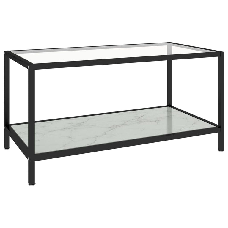 2-delige Salontafelset gehard glas wit MeubelReus