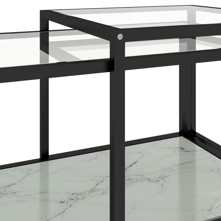 2-delige Salontafelset gehard glas wit MeubelReus