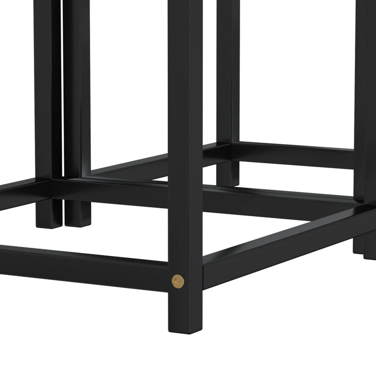 Salontafels 2 st MDF zwart en geel MeubelReus