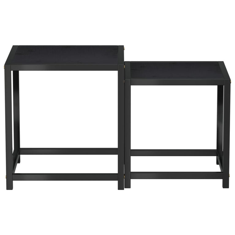Salontafels 2 st MDF zwart MeubelReus