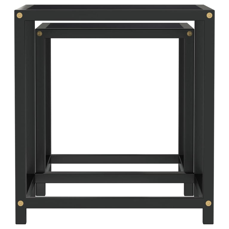 Salontafels 2 st MDF zwart MeubelReus