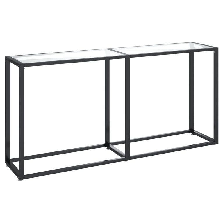 Wandtafel 160x35x75,5 cm gehard glas transparant MeubelReus