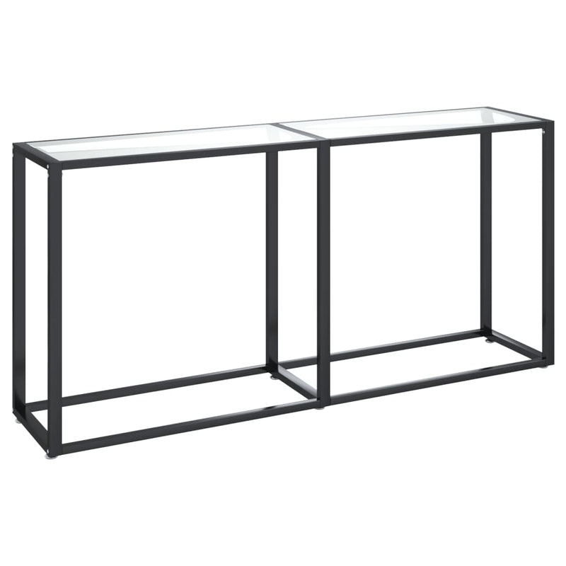 Wandtafel 160x35x75,5 cm gehard glas transparant MeubelReus