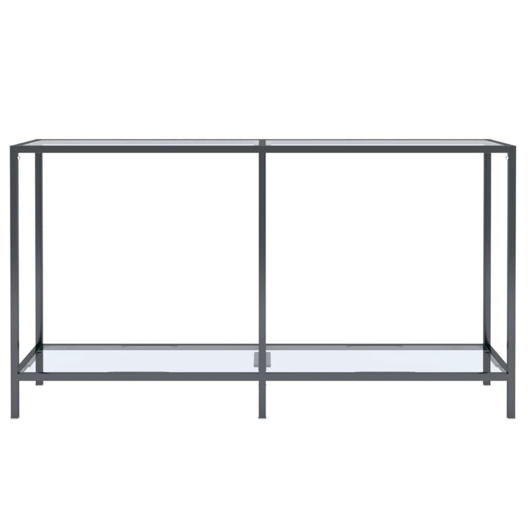 Wandtafel 140x35x75,5 cm gehard glas transparant MeubelReus