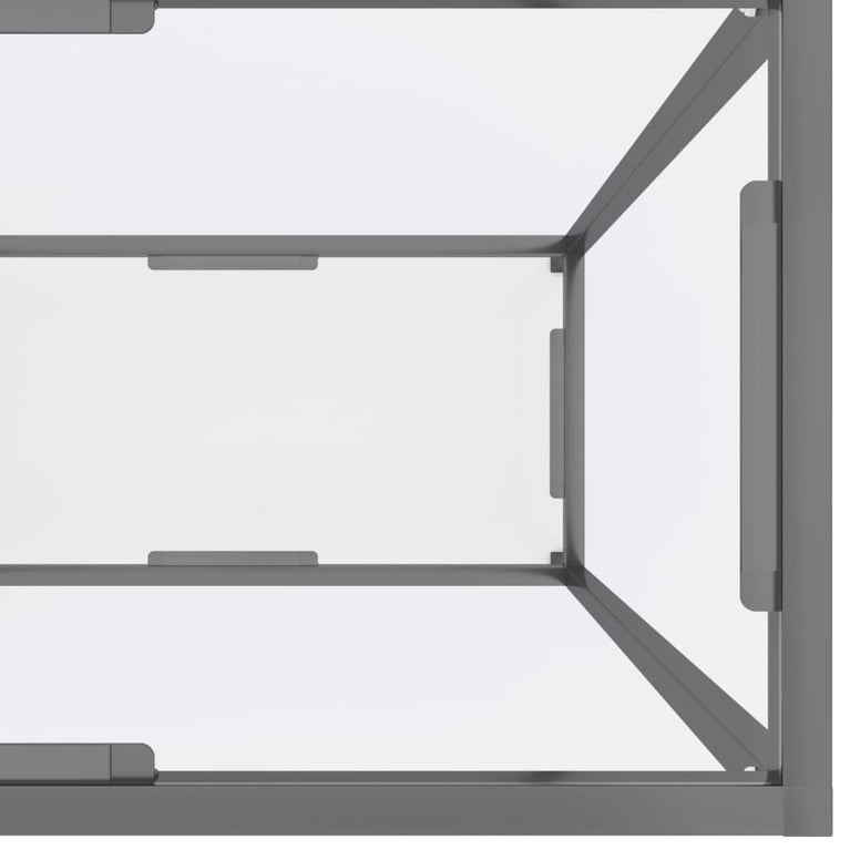 Wandtafel 160x35x75,5 cm gehard glas transparant MeubelReus