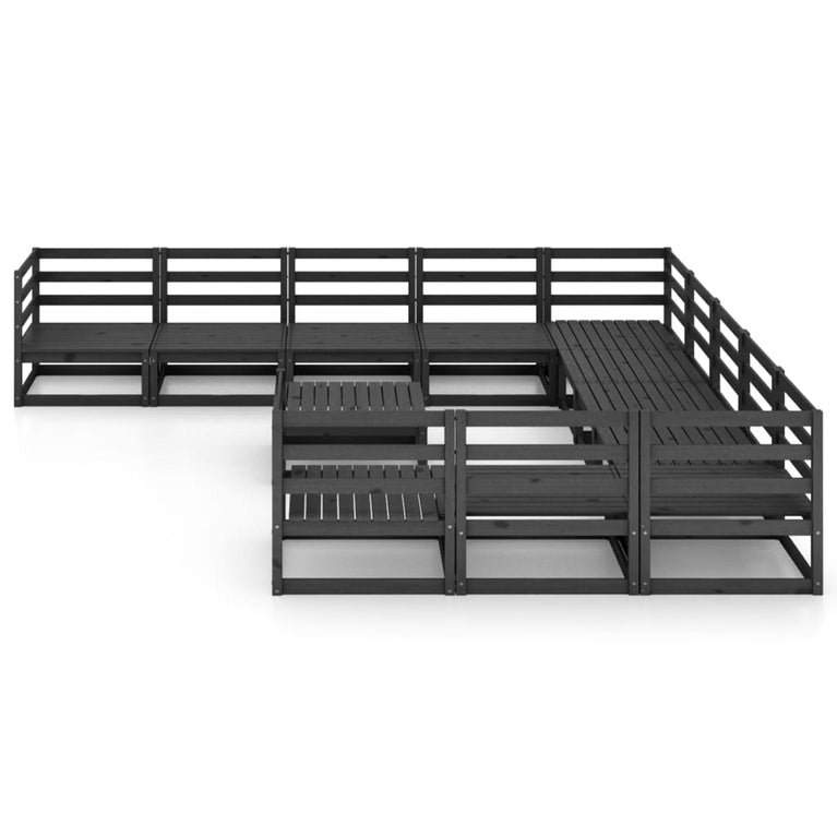 12-delige Loungeset massief grenenhout