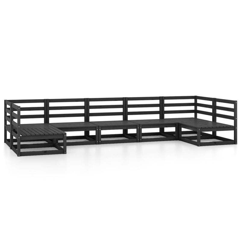 7-delige Loungeset massief grenenhout