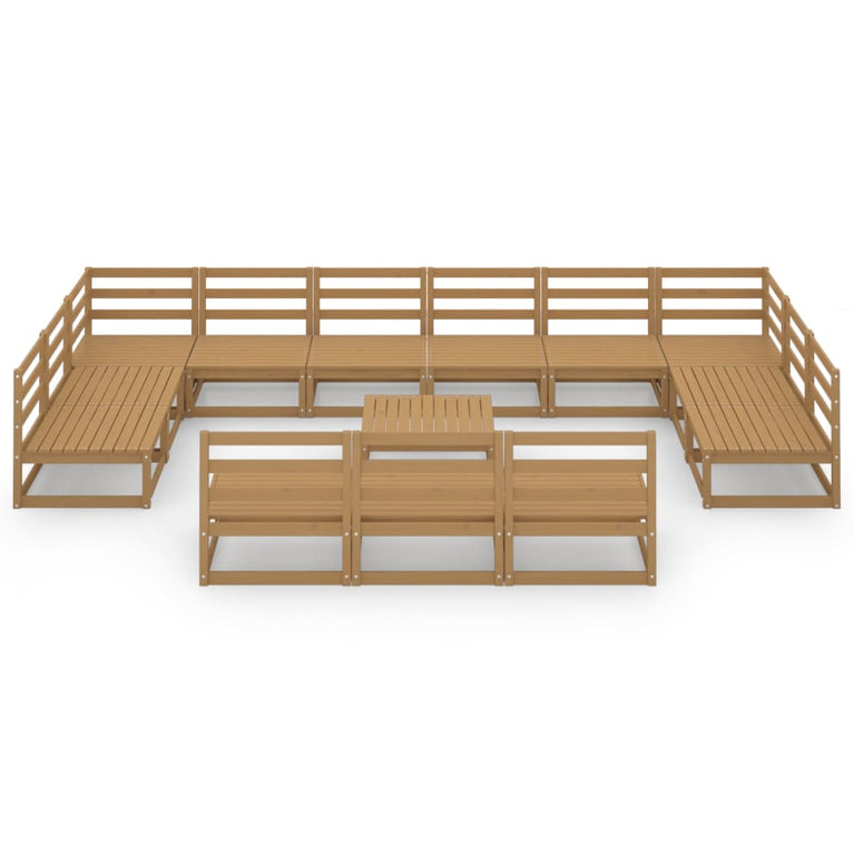 14-delige Loungeset massief grenenhout