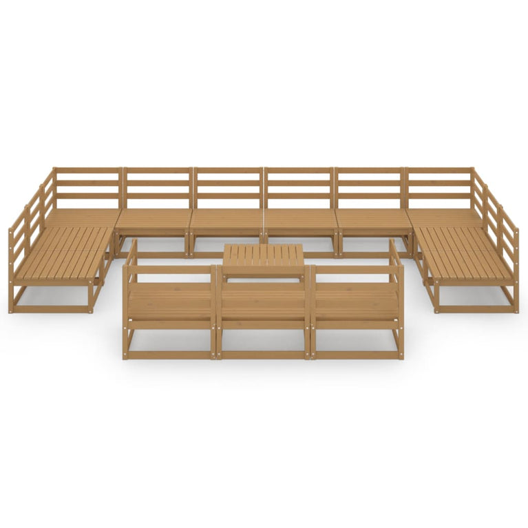 14-delige Loungeset massief grenenhout