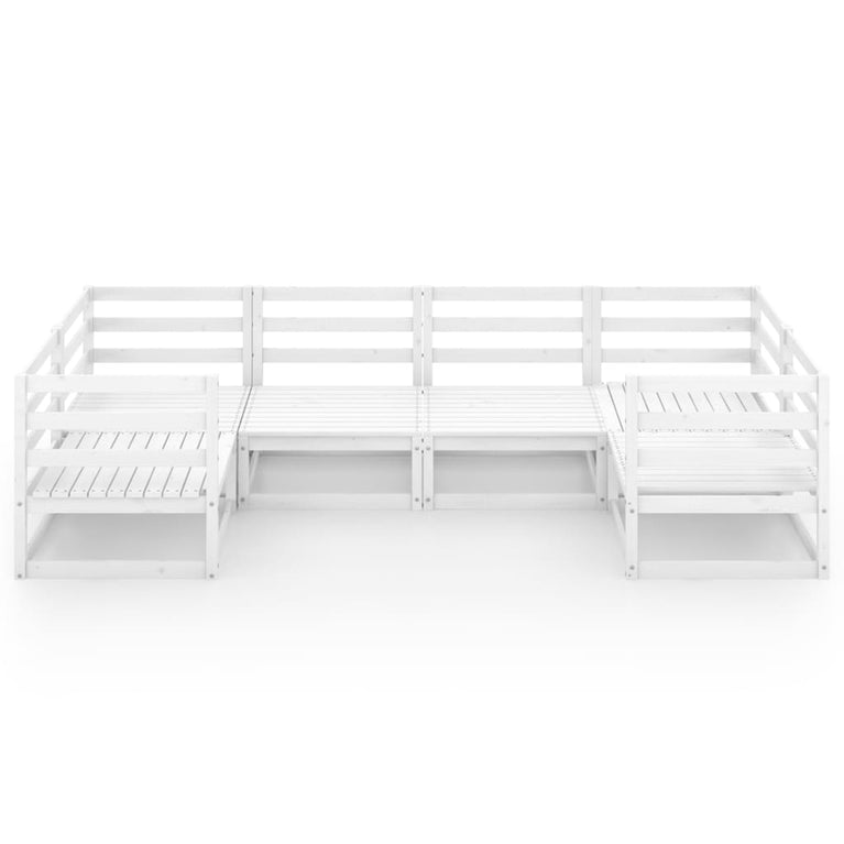 6-delige Loungeset massief grenenhout