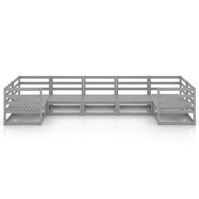 7-delige Loungeset massief grenenhout