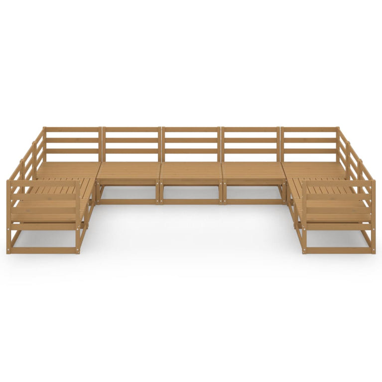 9-delige Loungeset massief grenenhout MeubelReus