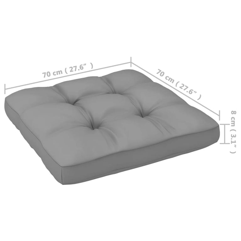 3-delige Loungeset met kussens massief grenenhout MeubelReus