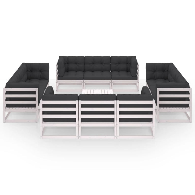 13-delige Loungeset met kussens massief grenenhout MeubelReus