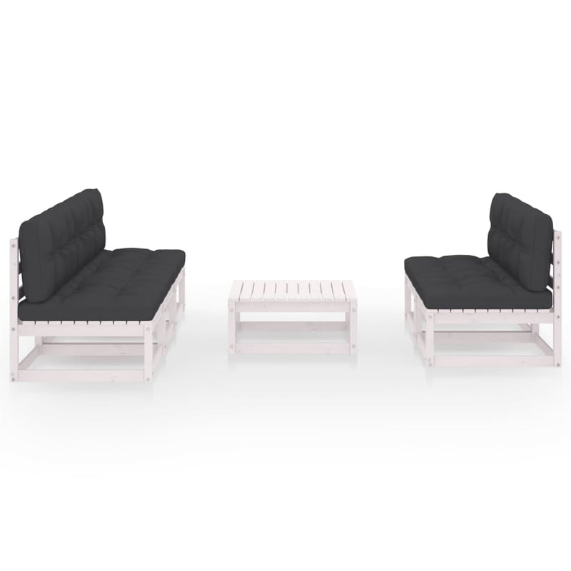 6-delige Loungeset met kussens massief grenenhout MeubelReus