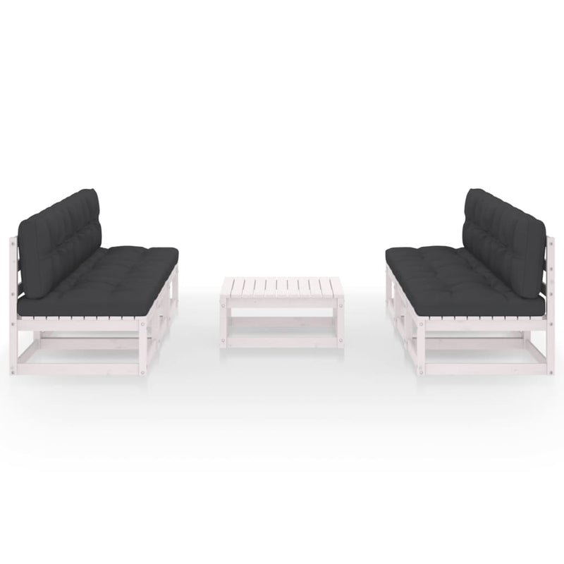 7-delige Loungeset met kussens massief grenenhout MeubelReus