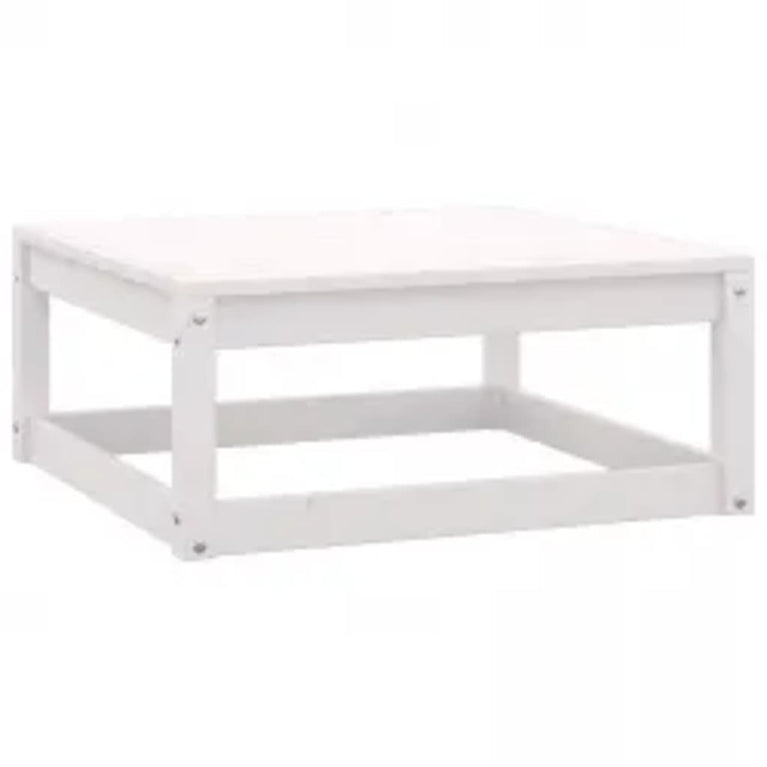 10-delige Loungeset met kussens massief grenenhout wit MeubelReus