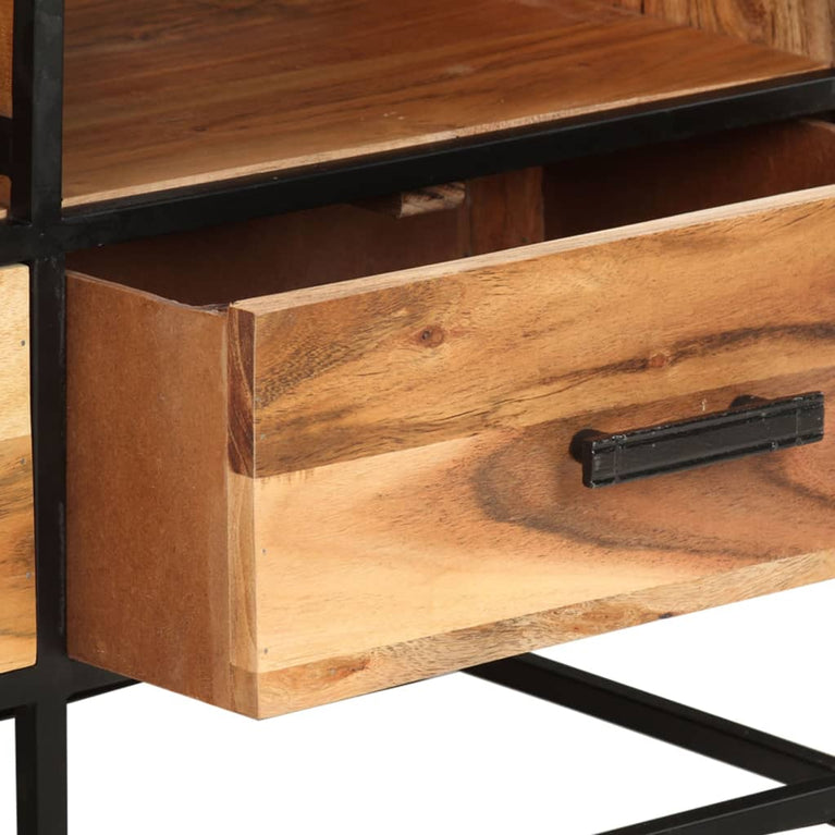 Tv-meubel 110x30x45 cm massief acaciahout MeubelReus