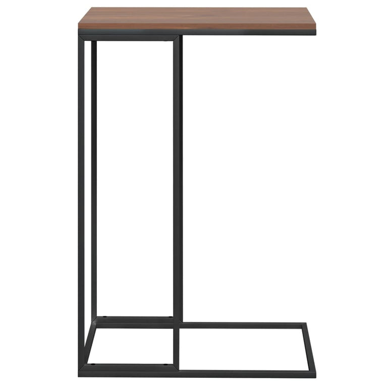 Bijzettafel 40x30x59 cm bewerkt hout zwart MeubelReus