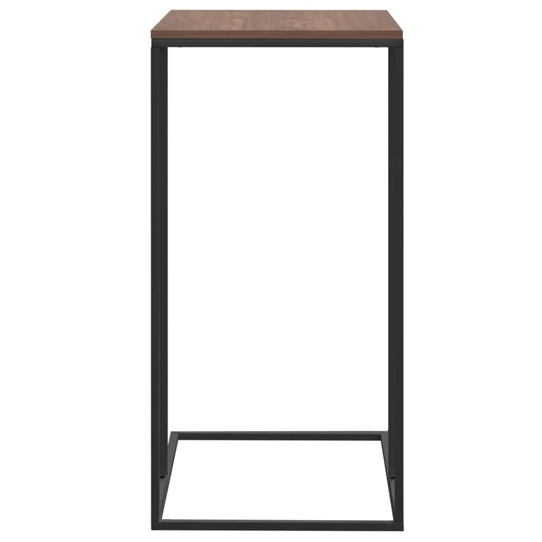 Bijzettafel 40x30x59 cm bewerkt hout zwart MeubelReus