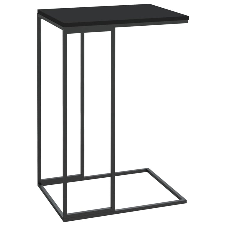 Bijzettafel 40x30x59 cm bewerkt hout zwart MeubelReus