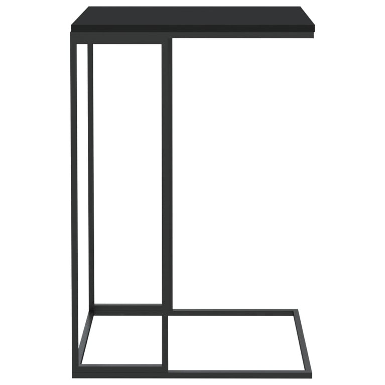 Bijzettafel 40x30x59 cm bewerkt hout zwart MeubelReus