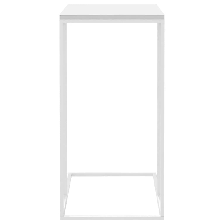 Bijzettafel 40x30x59 cm bewerkt hout wit