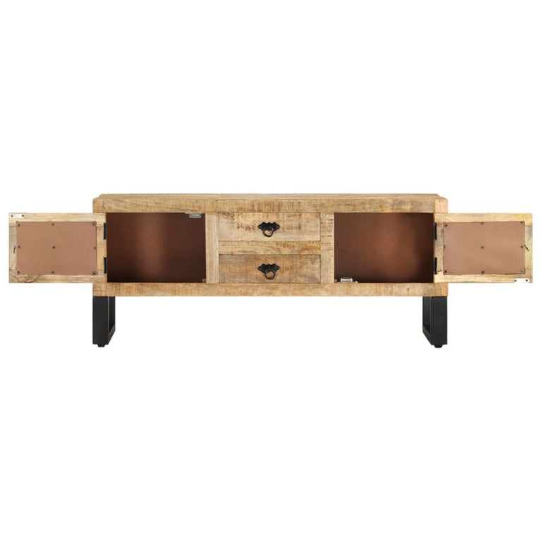 Tv-meubel 110x30x45 cm ruw mangohout MeubelReus