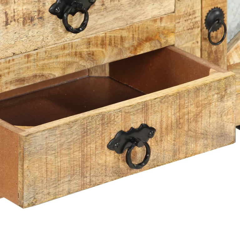 Tv-meubel 110x30x45 cm ruw mangohout MeubelReus