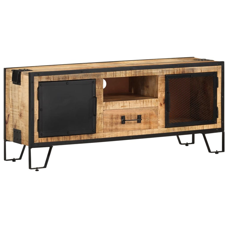Tv-meubel 110x31x46 cm ruw mangohout MeubelReus