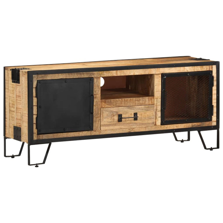 Tv-meubel 110x31x46 cm ruw mangohout MeubelReus