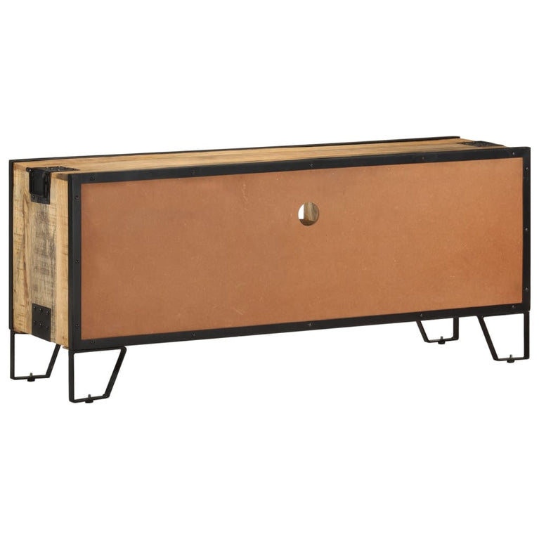 Tv-meubel 110x31x46 cm ruw mangohout MeubelReus