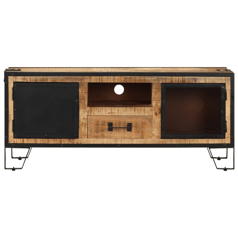 Tv-meubel 110x31x46 cm ruw mangohout MeubelReus