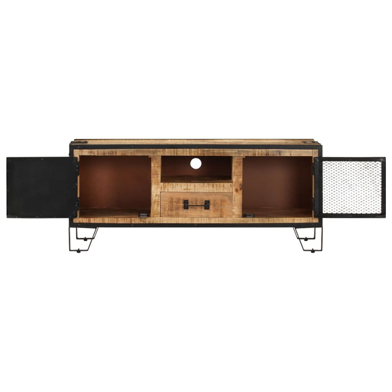 Tv-meubel 110x31x46 cm ruw mangohout MeubelReus