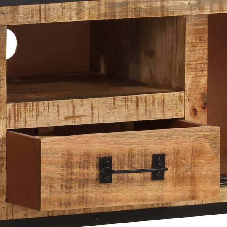 Tv-meubel 110x31x46 cm ruw mangohout MeubelReus