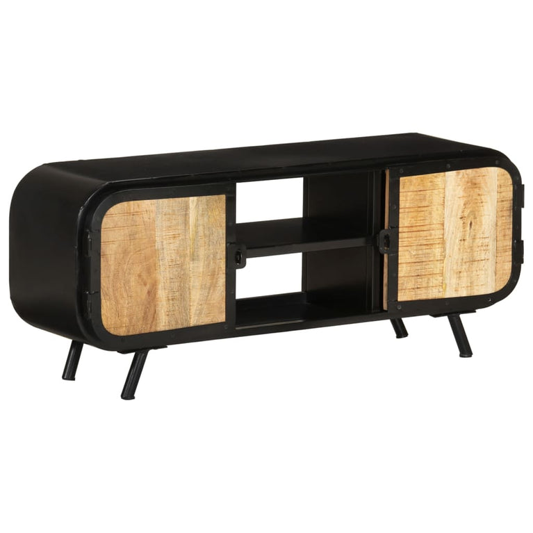 Tv-meubel 110x30x45 cm ruw mangohout MeubelReus