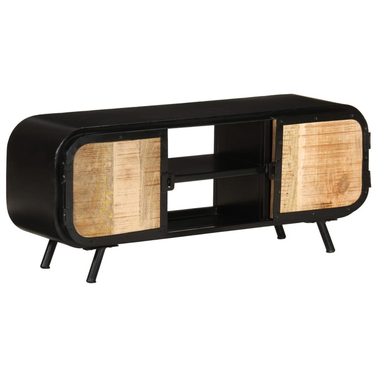 Tv-meubel 110x30x45 cm ruw mangohout MeubelReus