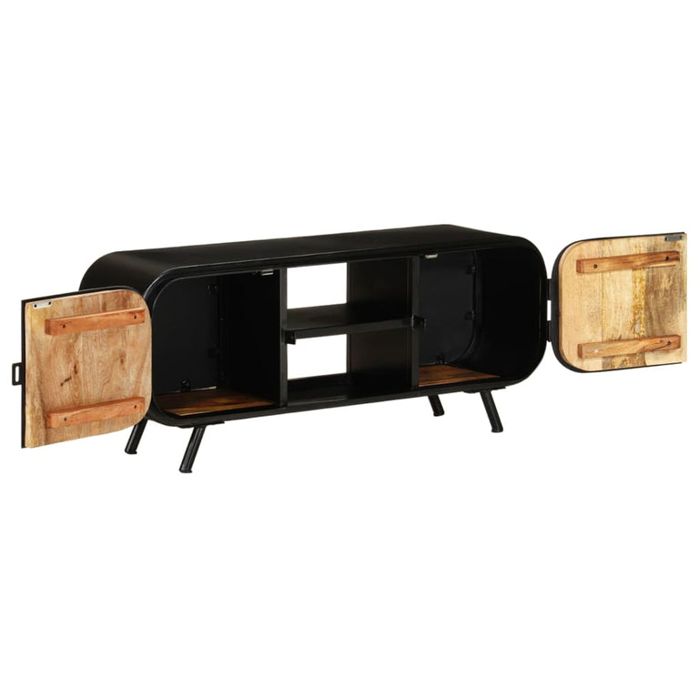 Tv-meubel 110x30x45 cm ruw mangohout MeubelReus