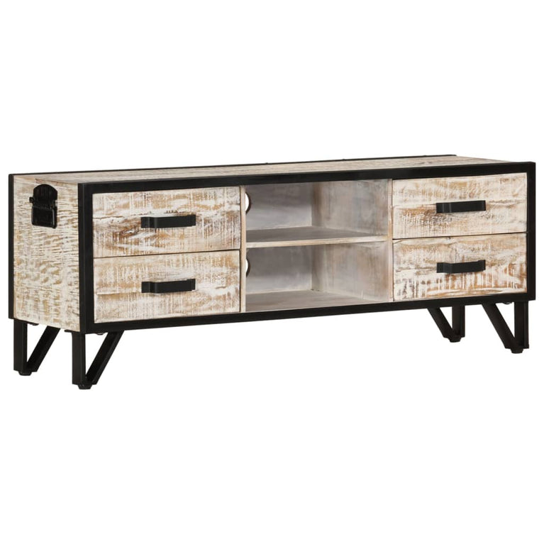 Tv-meubel 110x30x41 cm massief acaciahout MeubelReus
