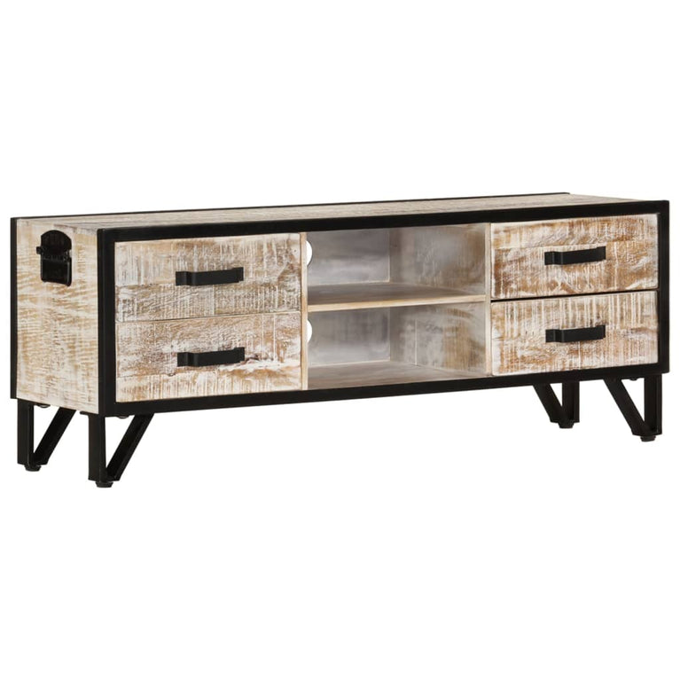 Tv-meubel 110x30x41 cm massief acaciahout MeubelReus