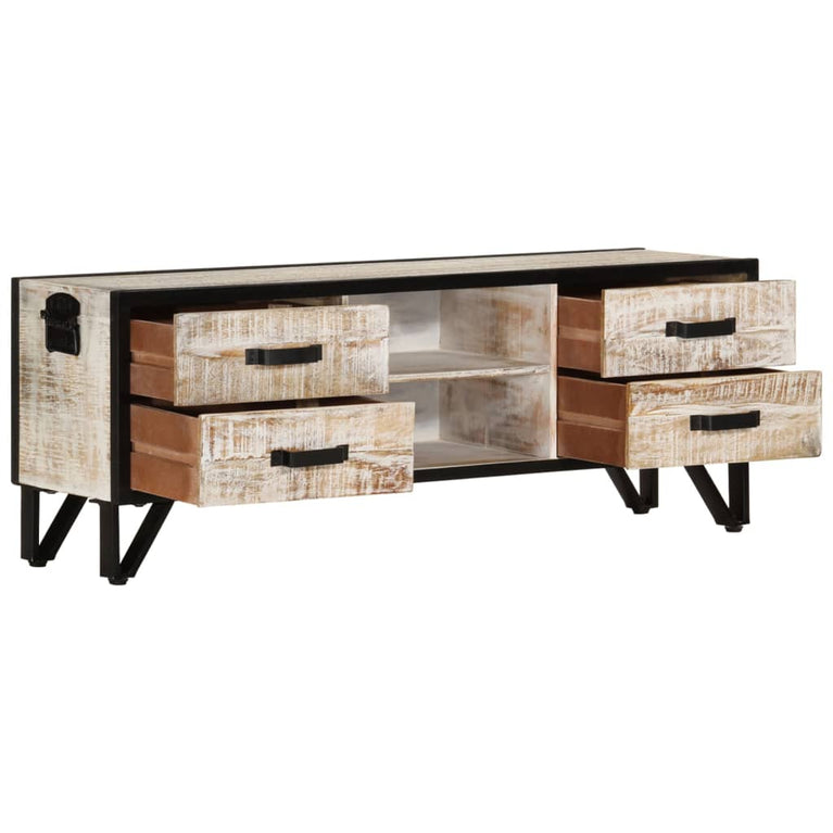 Tv-meubel 110x30x41 cm massief acaciahout MeubelReus