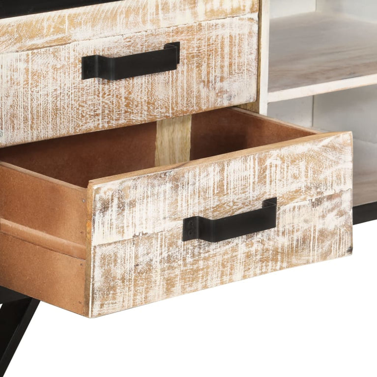 Tv-meubel 110x30x41 cm massief acaciahout MeubelReus
