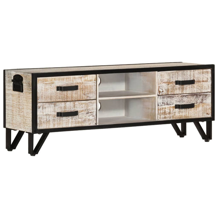 Tv-meubel 110x30x41 cm massief acaciahout MeubelReus