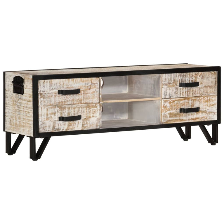 Tv-meubel 110x30x41 cm massief acaciahout MeubelReus