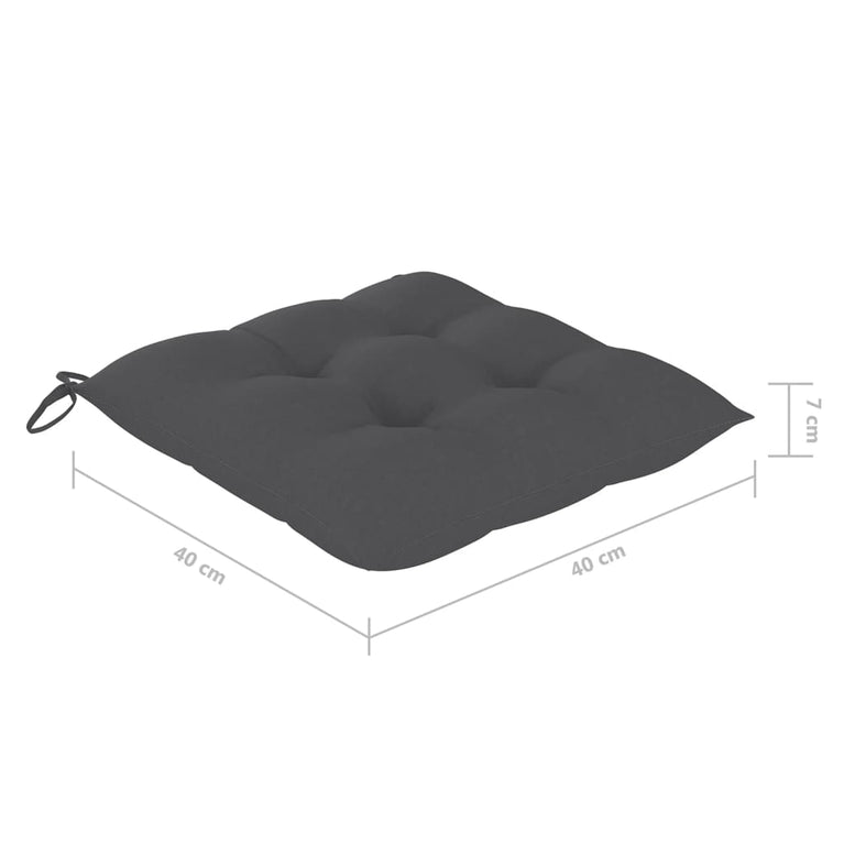 Tuinstoelen 8 st inklapbaar met kussens massief acaciahout MeubelReus